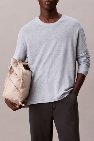 T-shirt en lin - Bleu clair