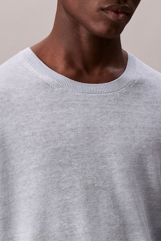 T-shirt en lin - Bleu clair