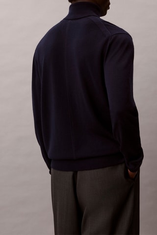 Pull en laine - Bleu marine