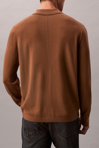 Polo en laine - Marron