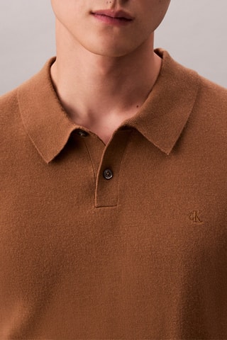 Polo en laine - Marron