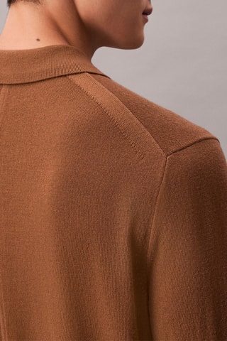 Polo en laine - Marron