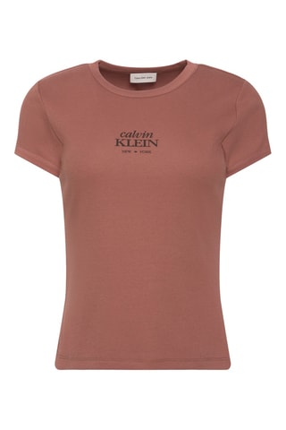 T-shirt slim - Marron