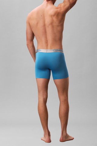 3 boxers - Bleu cobalt, gris foncé et vert clair