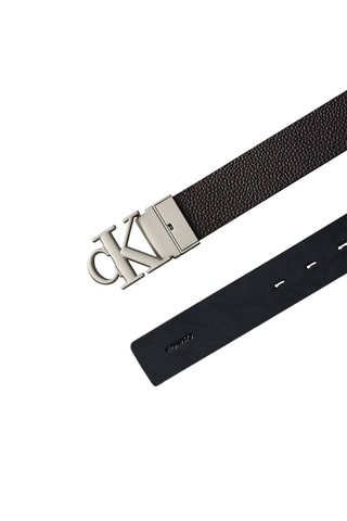 Ceinture réversible en cuir - Noir