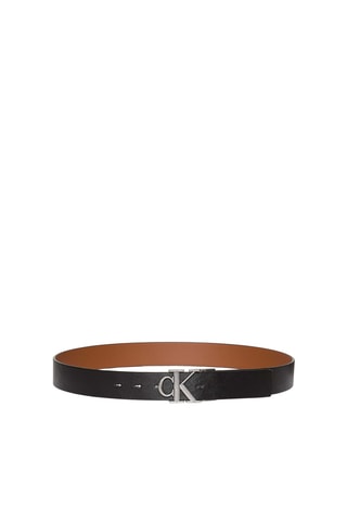 Ceinture réversible en cuir - Noir