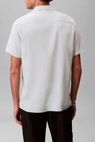Chemise regular en lin - Vert d’eau