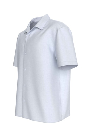 Chemise regular en lin - Blanc