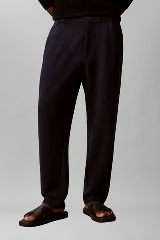 Pantalon tapered - Bleu marine