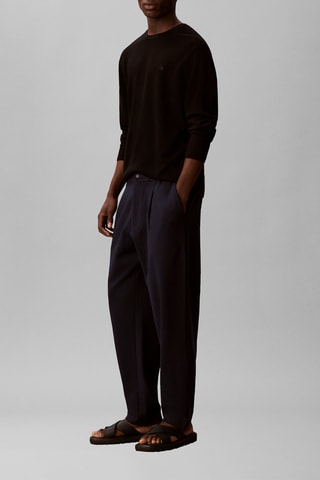 Pantalon tapered - Bleu marine