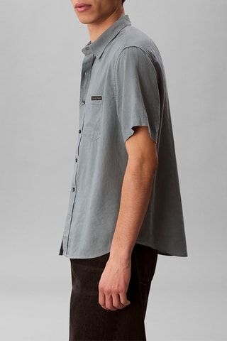 Chemise en lin - Gris clair