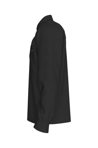 Chemise regular en lin - Noir