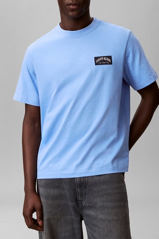 T-shirt relaxed - Bleu clair