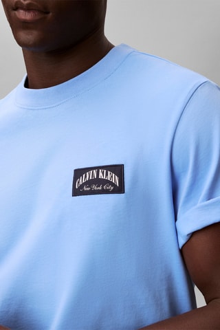 T-shirt relaxed - Bleu clair