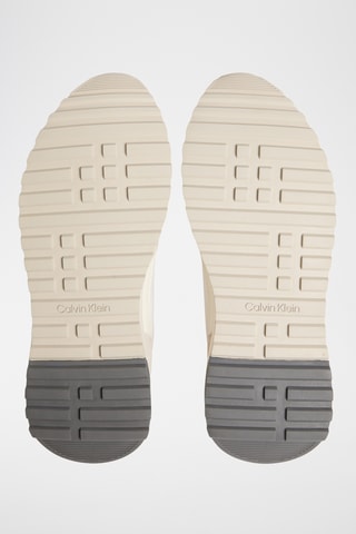 Baskets en cuir et nubuck - Blanc