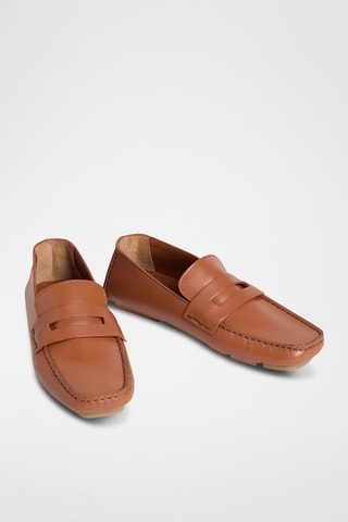 Mocassins en cuir - Marron