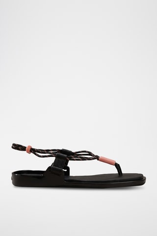 Sandales - Noir et corail