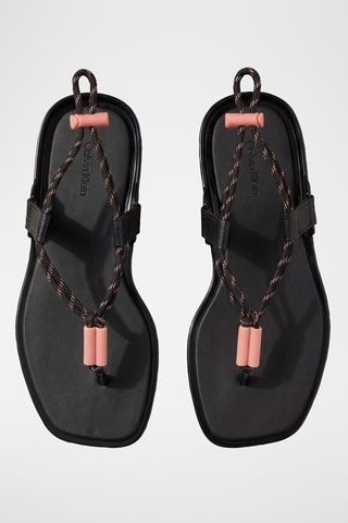 Sandales - Noir et corail
