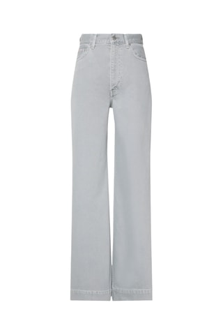 Jean wide leg taille haute - Gris