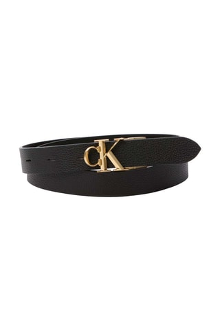 Ceinture réversible en cuir - Noir
