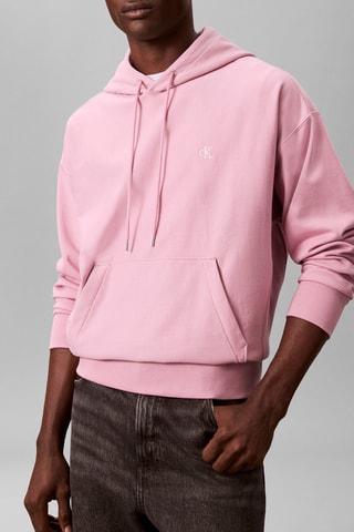 Sweat à capuche - Rose et blanc
