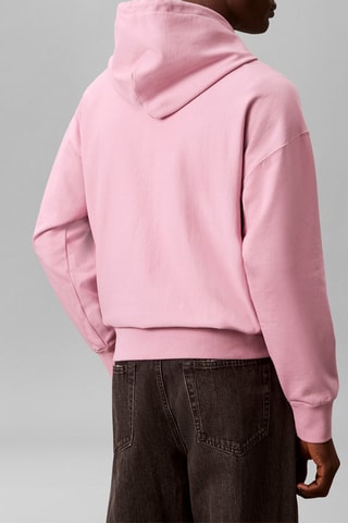 Sweat à capuche - Rose et blanc