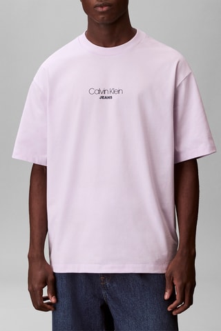 T-shirt relaxed - Mauve