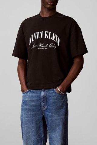 T-shirt relaxed - Noir