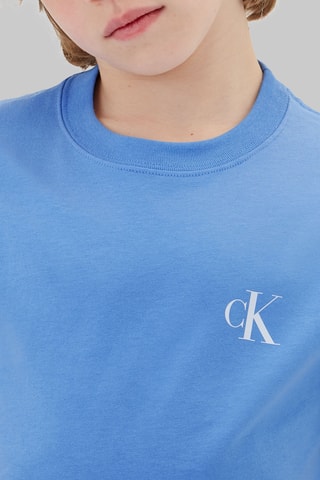 2 t-shirts en coton biologique - Ciel et gris