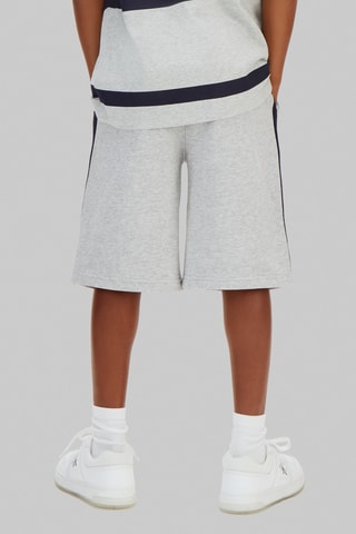 Short en coton biologique - Gris chiné