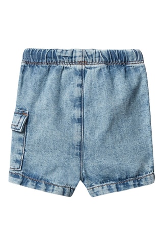 Short en jean et coton biologique - Ciel