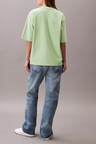 T-shirt - Vert clair et orange