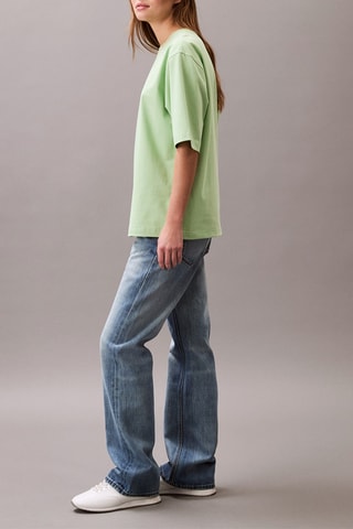 T-shirt - Vert clair et orange