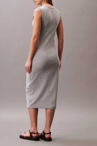 Robe fourreau - Gris clair chiné