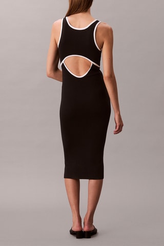 Robe fourreau - Noir et blanc