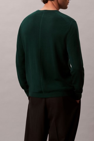 Pull en mérinos - Vert