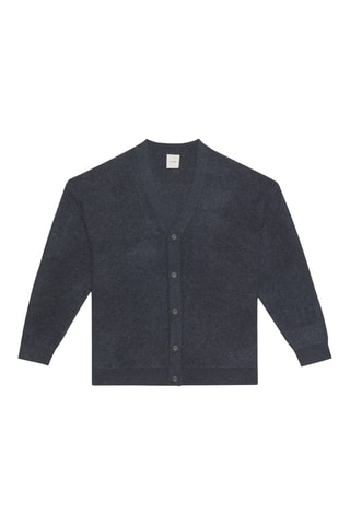 Gilet en alpaga et laine - Bleu foncé