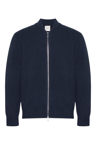 Gilet en laine et cachemire - Bleu marine