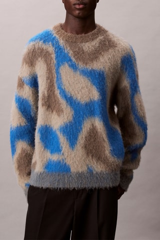 Pull en laine et alpaga - Ciel