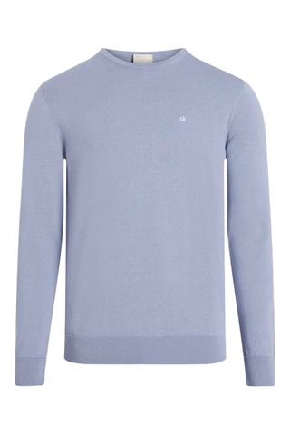 Pull en coton biologique et soie - Gris clair