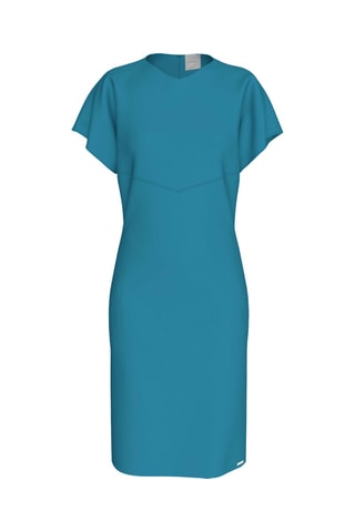 Robe droite - Bleu pétrole