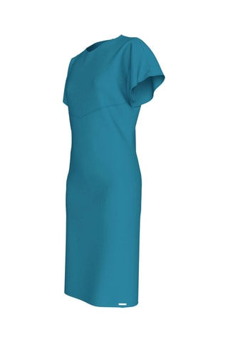 Robe droite - Bleu pétrole