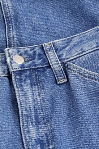 Jupe droite en jean - Bleu marine
