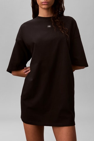 Robe t-shirt oversize - Noir