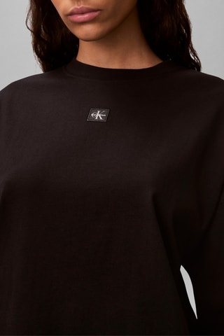 Robe t-shirt oversize - Noir
