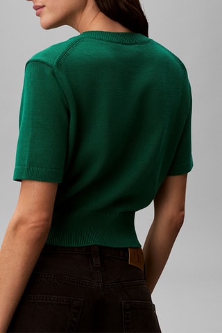 Crop top - Vert foncé