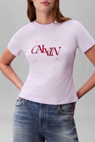 T-shirt slim - Mauve