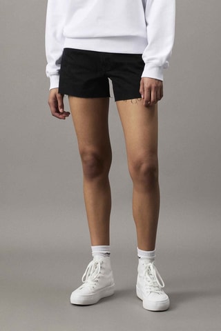 Short en jean - Noir