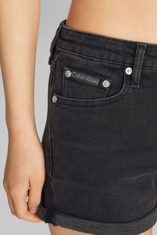 Short en jean - Noir