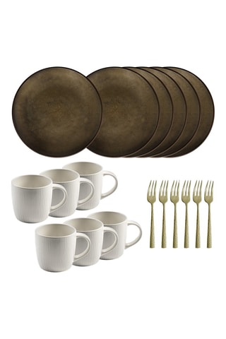 Aardewerk Servies - 6 Personen